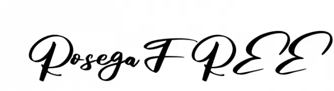 RosegaFREE  baixar fontes gratis