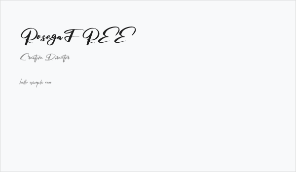 RosegaFREE Business Card