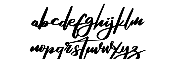 RosegaFREE Font LOWERCASE
