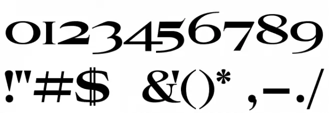 Rosegarden Font OTHER CHARS