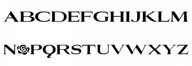 Rosegarden خط أحرف صغيرة