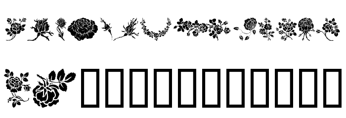 Rosegarden Font LOWERCASE