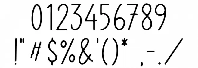 Roseglow Font OTHER CHARS