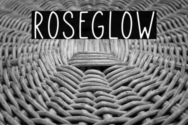 Roseglow Font examples