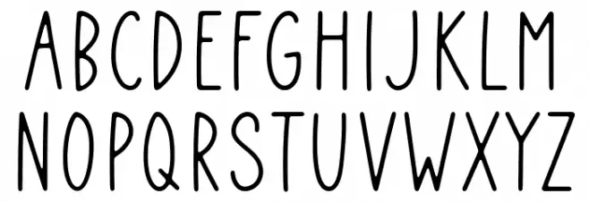 Roseglow 字体 小写
