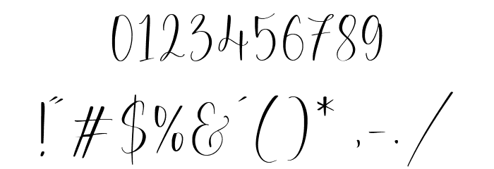 Rosegrace Font OTHER CHARS