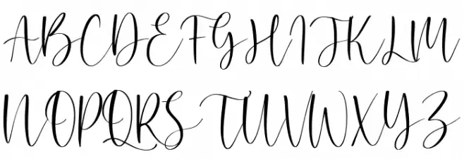 Rosegrace Schriftart Groß