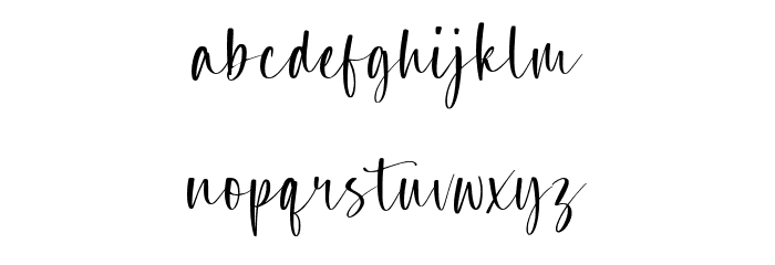 Rosegrace Font LOWERCASE