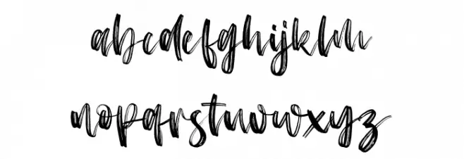 Rosekind  Schriftart Kleinbuchstaben