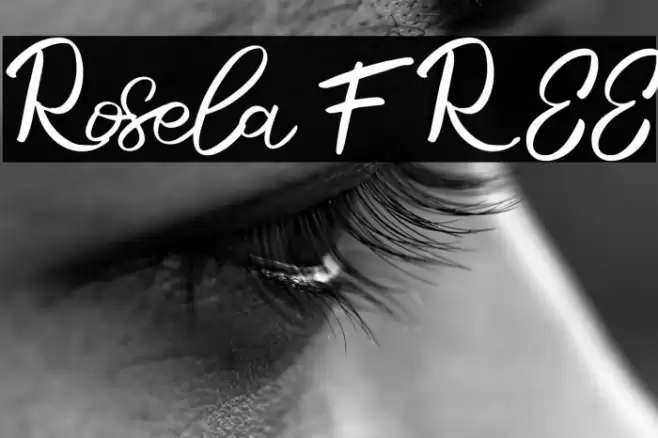 Rosela FREE Font examples