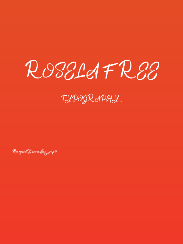 Rosela FREE Poster