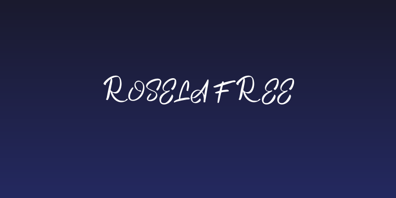 Rosela FREE Social Header