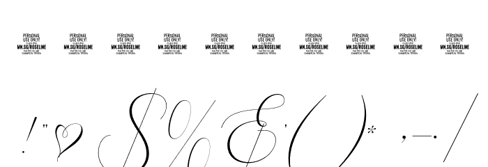 Roseline Dreams PERSONAL USE Regular Font OTHER CHARS