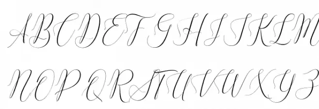 Roseline Dreams PERSONAL USE Regular Schriftart Groß