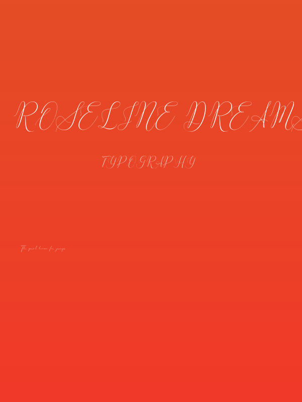 Roseline Dreams PERSONAL USE Regular Poster