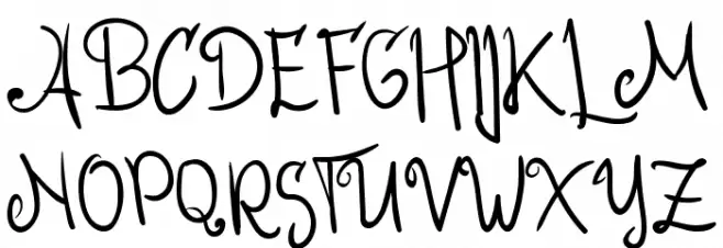 Roseline Script 字体 大写
