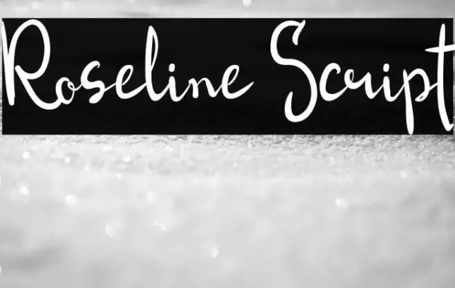 Roseline Script Font examples