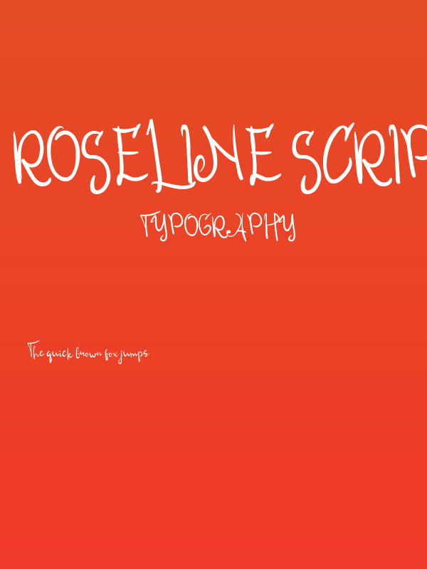 Roseline Script Poster