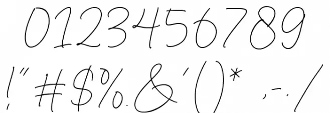 Roseline Font OTHER CHARS