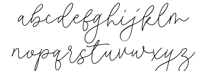 Roseline Font LOWERCASE