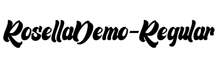 RosellaDemo-Regular  لخطوط تنزيل