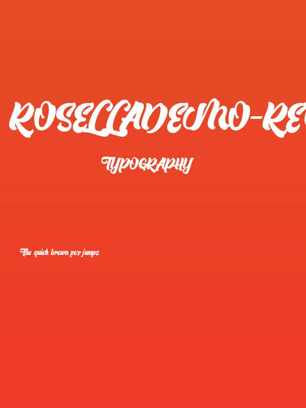 RosellaDemo-Regular Poster