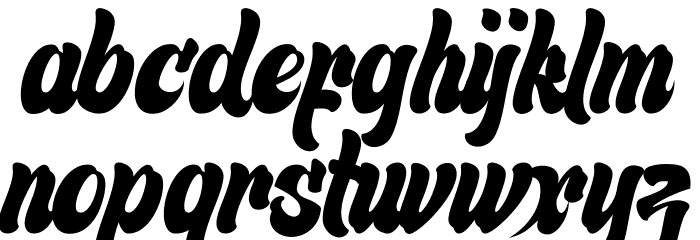 RosellaDemo-Regular Font LOWERCASE