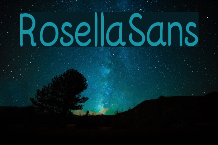 RosellaSans Font examples