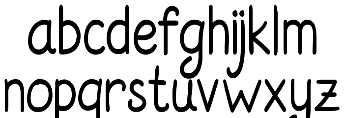RosellaSans Font LOWERCASE