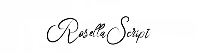RosellaScript  Descarca Fonturi Gratis
