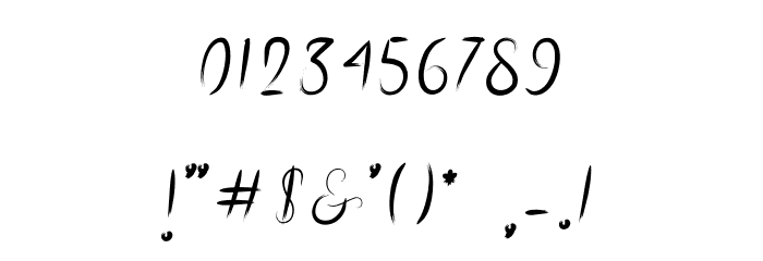 RosellaScript Font OTHER CHARS