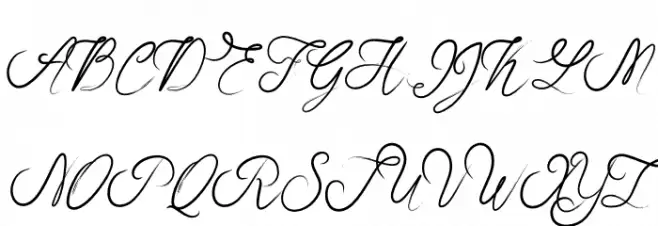 RosellaScript Schriftart Groß