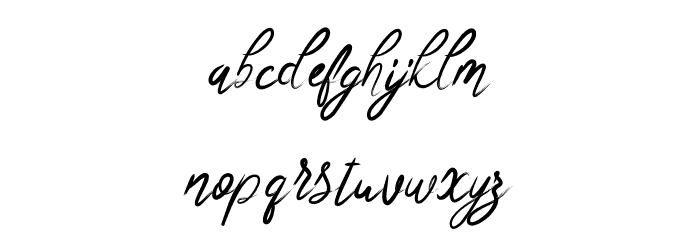 RosellaScript Font LOWERCASE