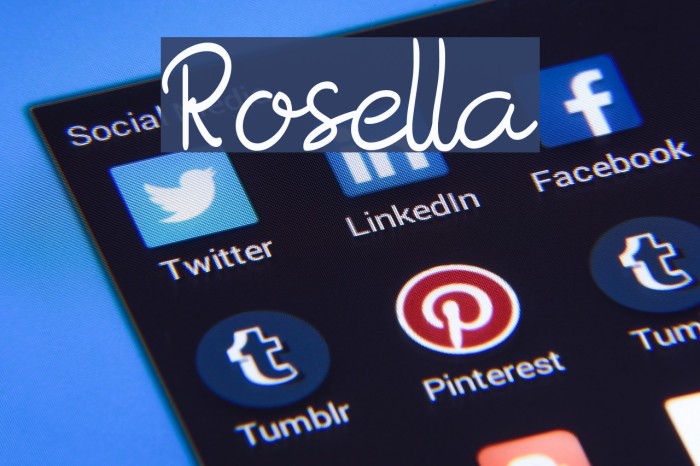 Rosella Font examples