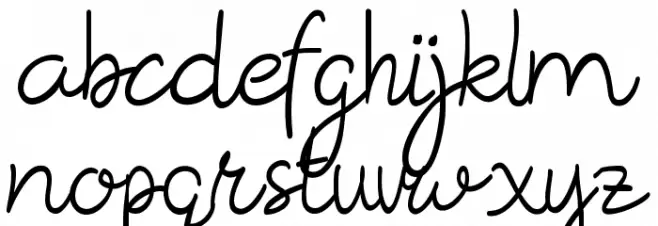 Rosella Font LOWERCASE