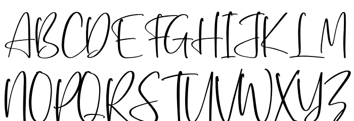 Roselland Font UPPERCASE