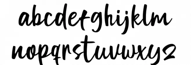 Rosellia Font LOWERCASE