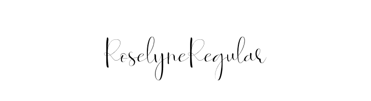 Roselyne-Regular  les polices de caractères gratuit tlcharger