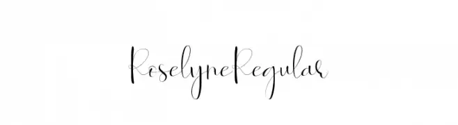 Roselyne-Regular  Frei Schriftart Herunterladen