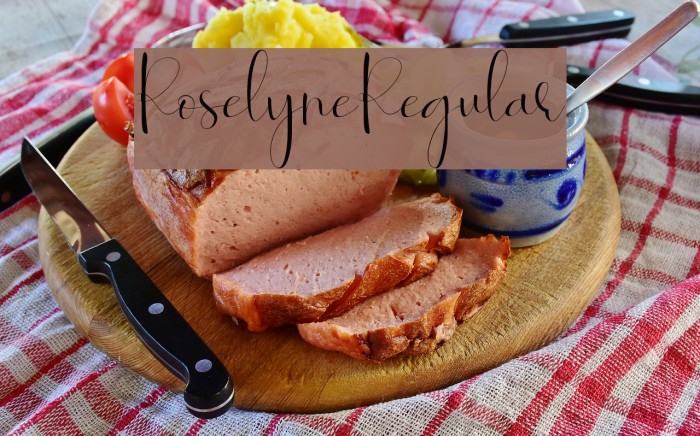 Roselyne-Regular Example 1