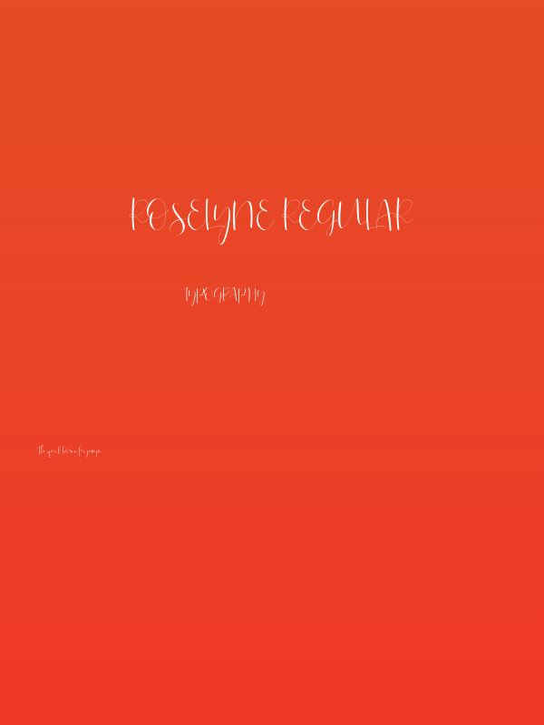 Roselyne-Regular Poster