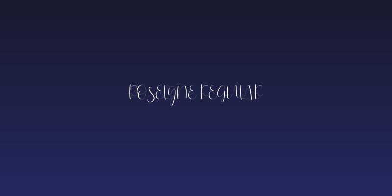 Roselyne-Regular Social Header