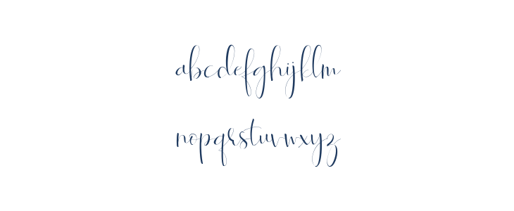 Roselyne-Regular Lowercase