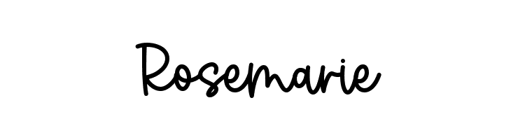 Rosemarie  تنزيل الخطوط