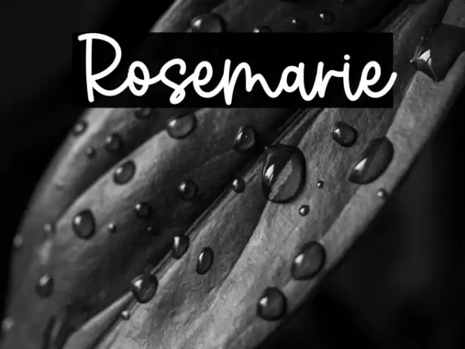 Rosemarie Font examples