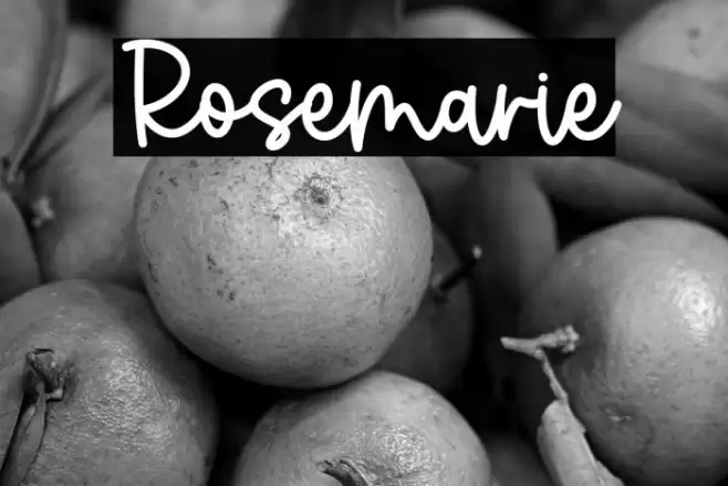 Rosemarie Font examples