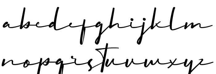 Rosemaries Demo Font LOWERCASE