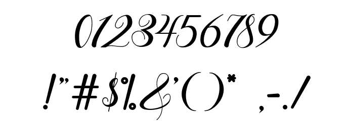 Rosemarry Font OTHER CHARS