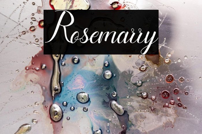 Rosemarry Example 1