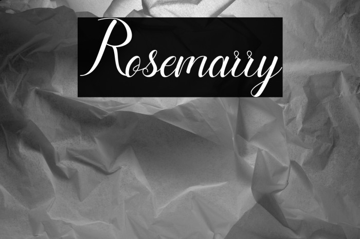 Rosemarry Example 2